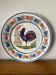 Rooster plate signed HB Quimper, France 1980
