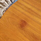 Coffee table and two tulip foot stools