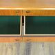 Low Scandinavian teak sideboard Metal