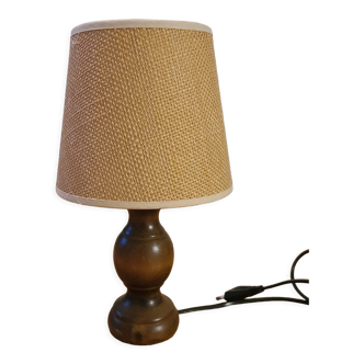 Lampe à poser en bois vintage