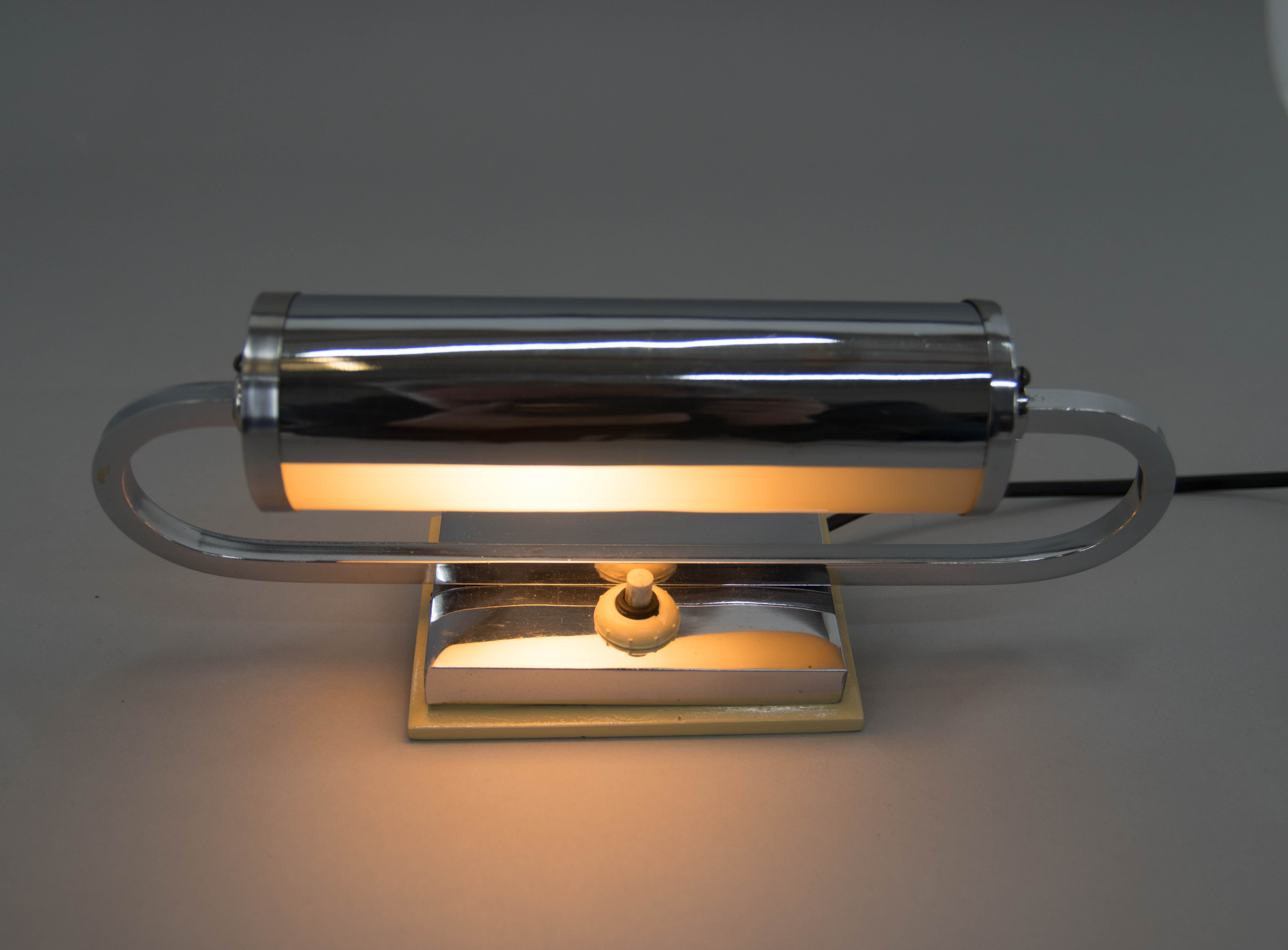 Pair of functionalist wall lights, 1930s