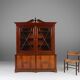 Exquisite Empire Style library cabinet with glass doors, Belgium, 1950s