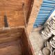 bench - teak chest from Burma with original fittings