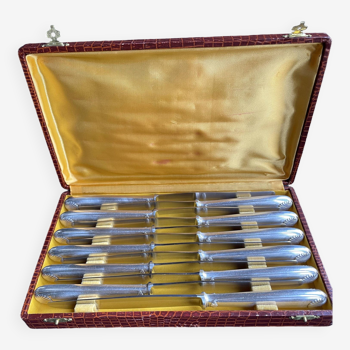 Coffret de 12 couteaux Christofle Vendôme