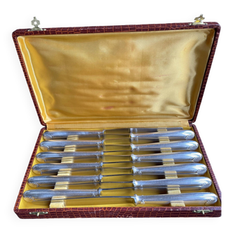 Coffret de 12 couteaux Christofle Vendôme