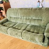 Canapé vert vintage