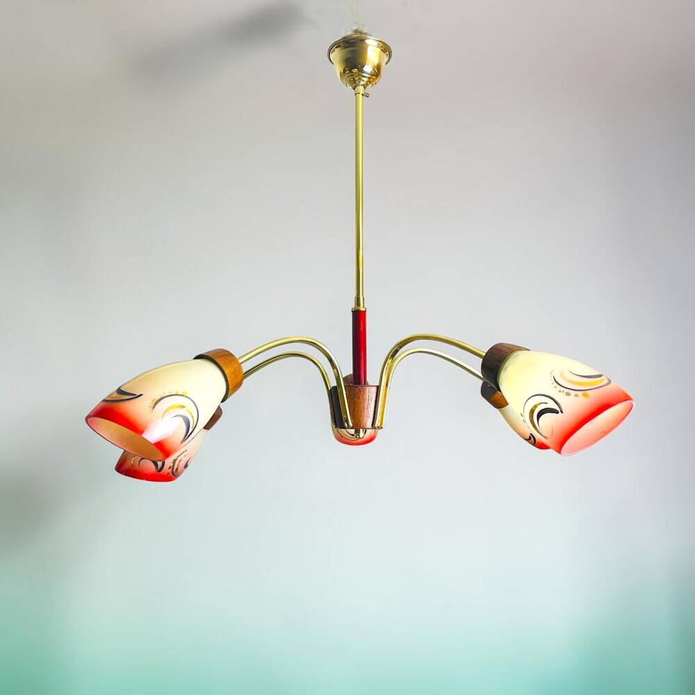 Chandelier moderne à 5 bras Sputnik