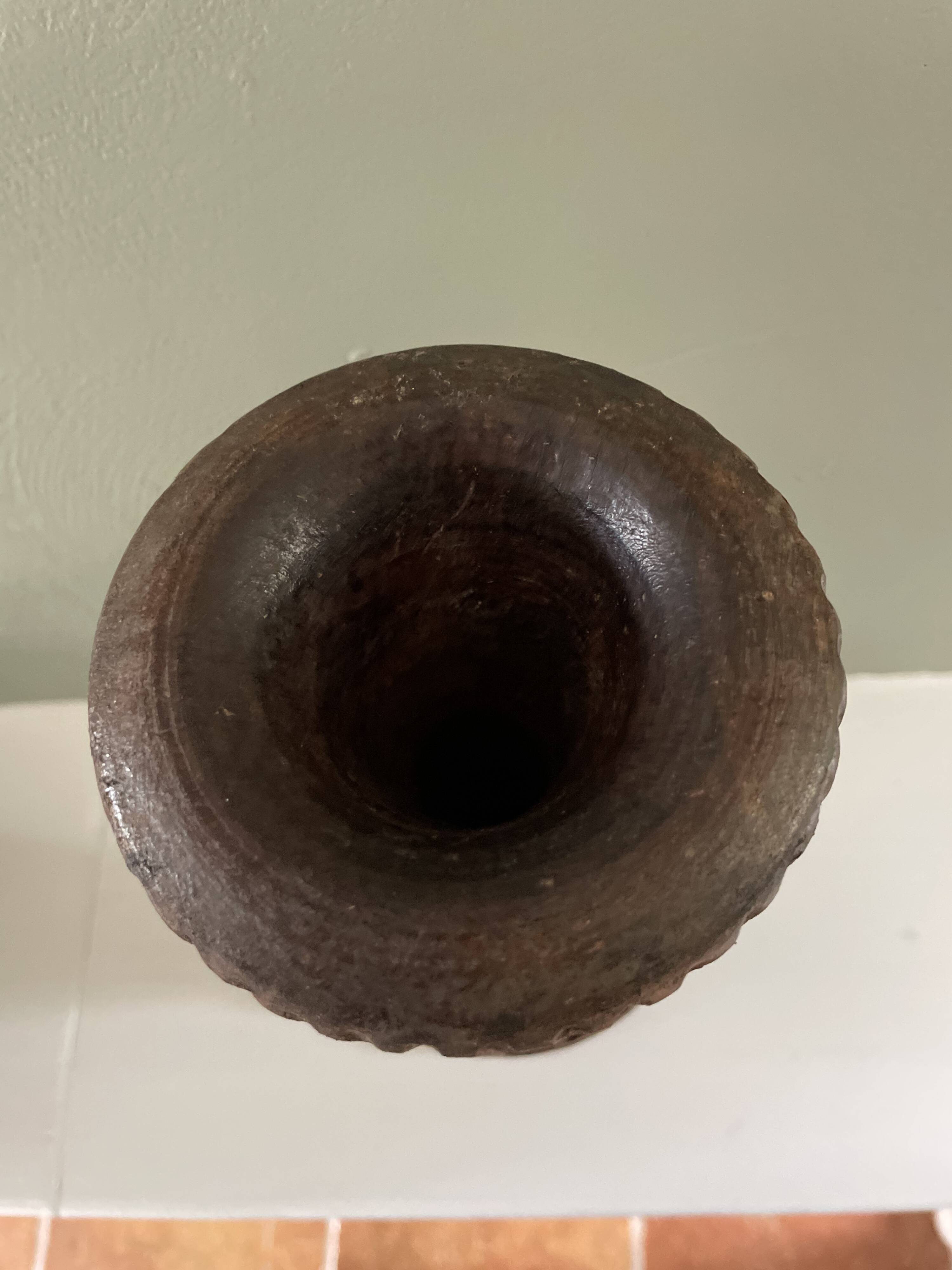 Wooden vase
