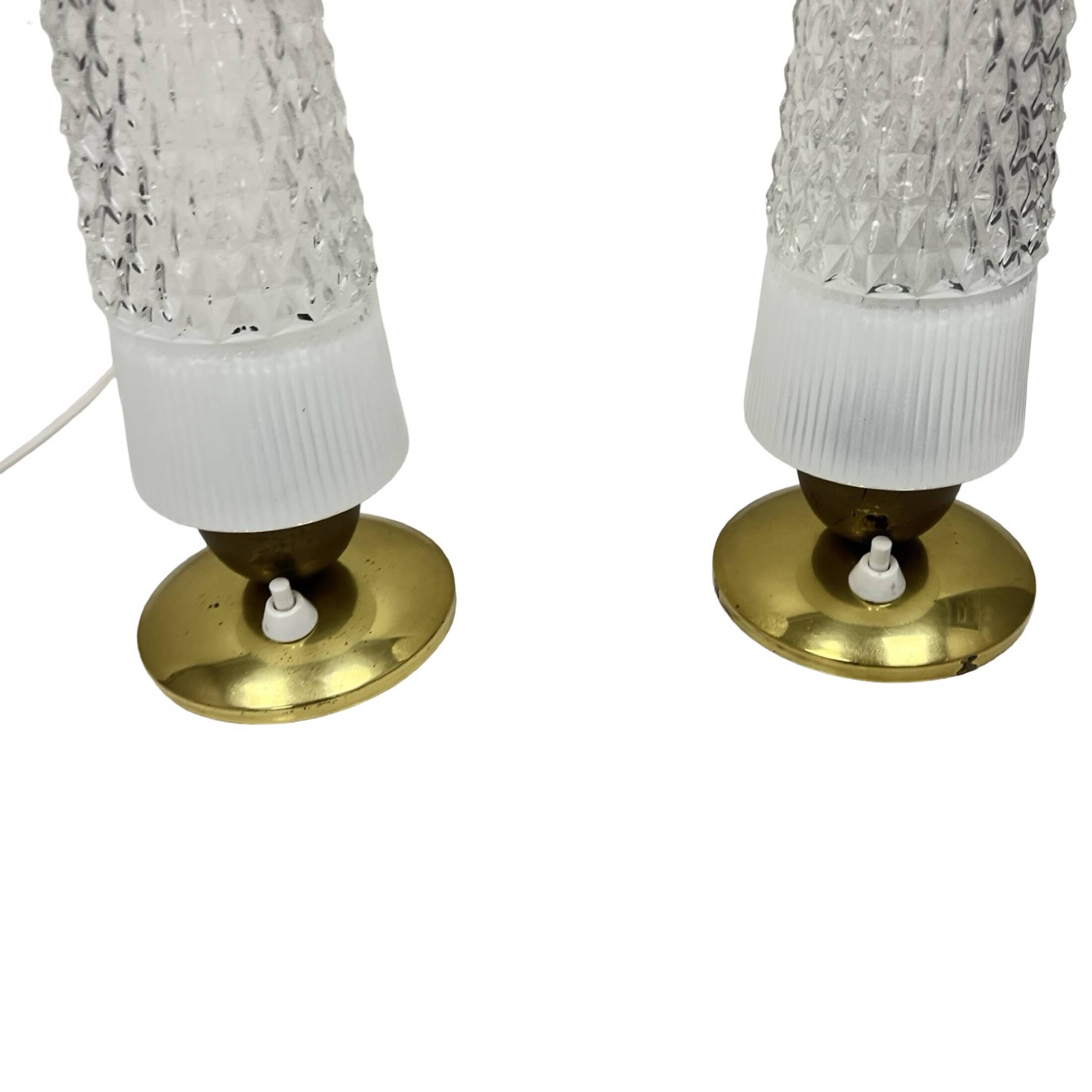 Pair of vintage Elektro-Rausendorf Bautzen bedside lamps, Germany, 1970s