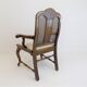 Chaise en bois néobaroque avec vannerie viennoise
