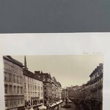 Photo Vienna - Le Graben 19th century albumen laminated cardboard
