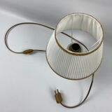 Brass lamp and 26cm fabric lampshade