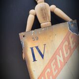 License IV enamelled plate