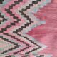 Tapis kilim ancien dans des tons rose