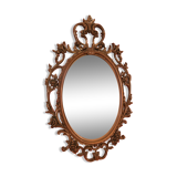 Ancient baroque mirror in gilded resin 83x53cm