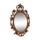 Ancient baroque mirror in gilded resin 83x53cm