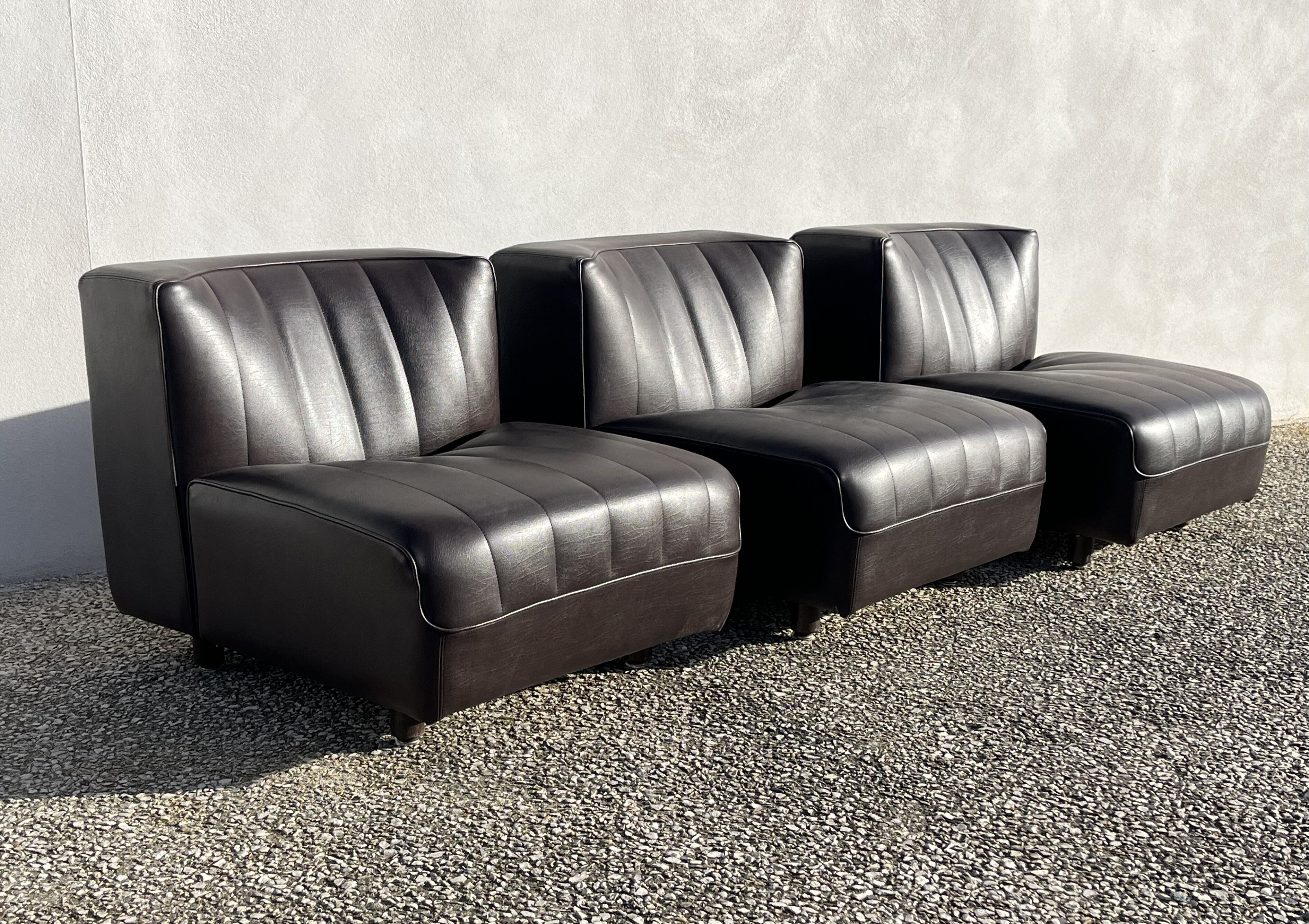 Fauteuils 9000 par Tito Agnoli pour Arflex Italie, années 1969