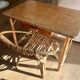 Small children's desk in rattan