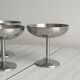 6 metal bowls in the style of Guy Degrenne