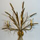 Wall lamp in gilded metal sheaf of wheat 1970s