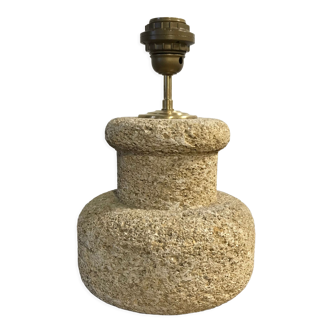 Vintage travertine lamp 1970