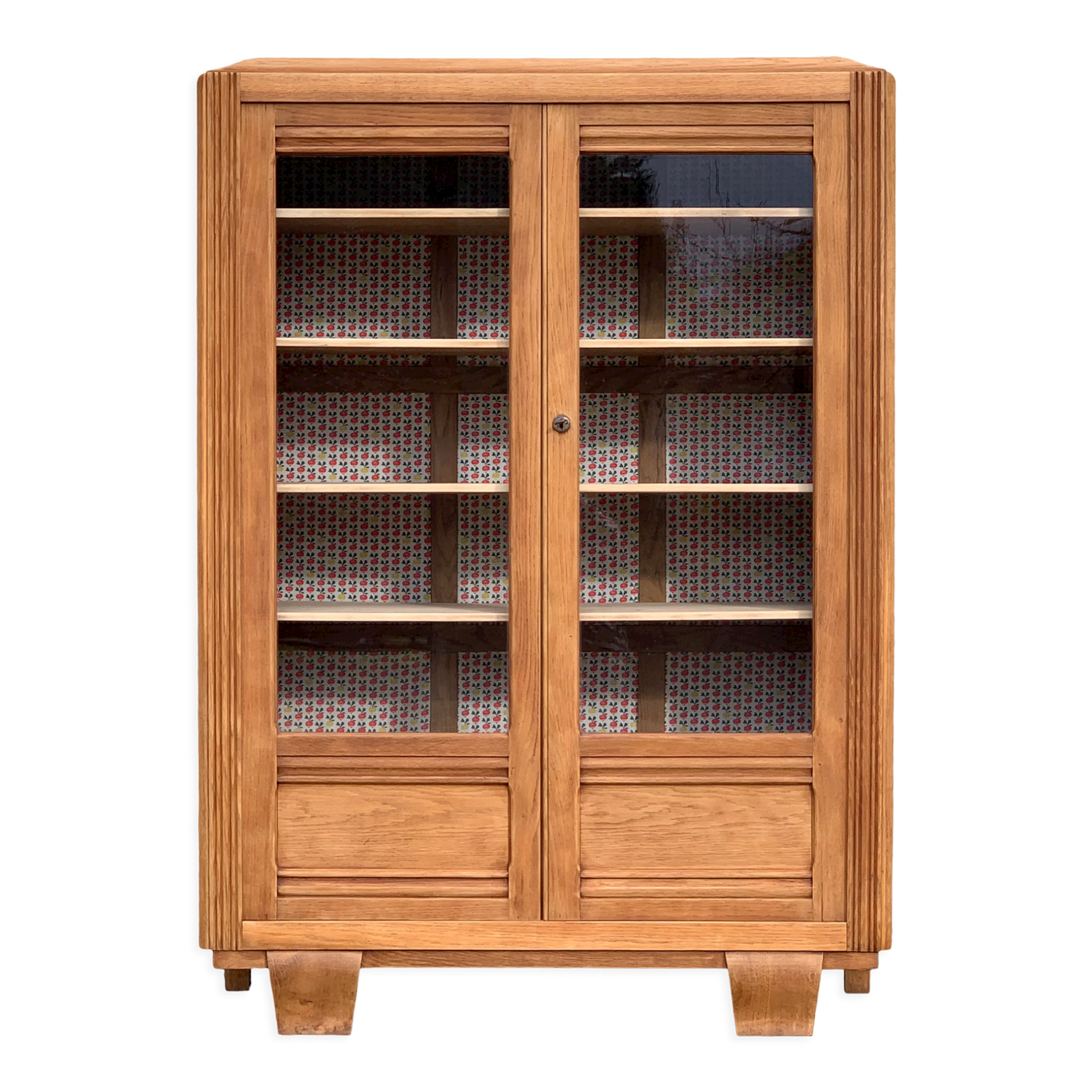 Parisian glazed wardrobe 1930 raw wood