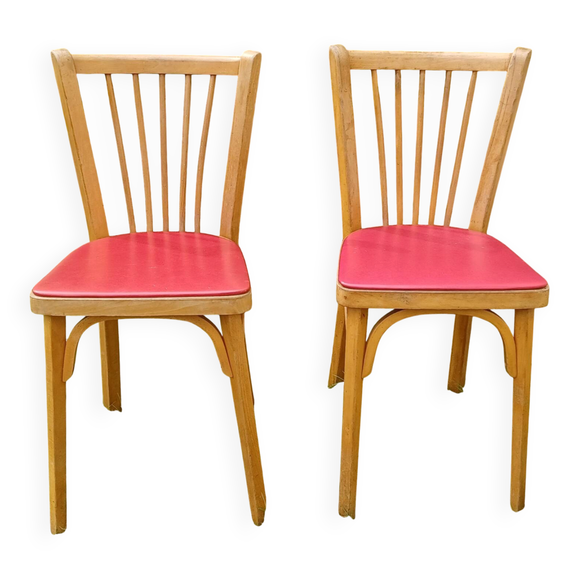 Pair of Baumann bistro chairs no. 12