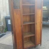 Library in wenge, ash and pine around 1930