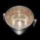 Silver metal champagne bucket
