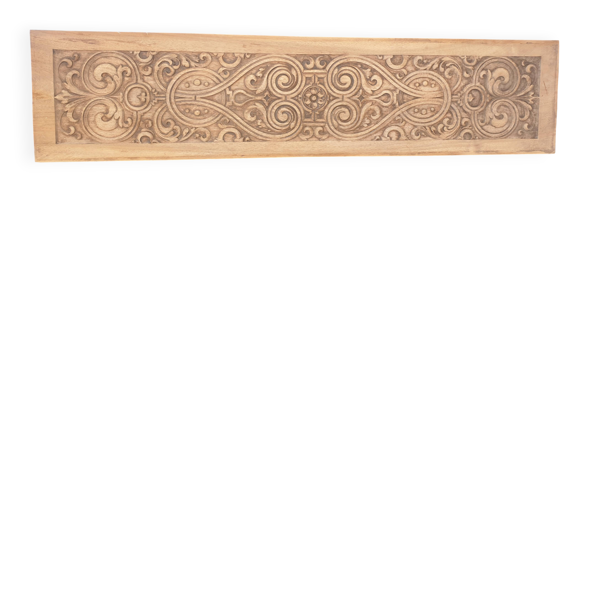 Headboard / carved panel in walnut