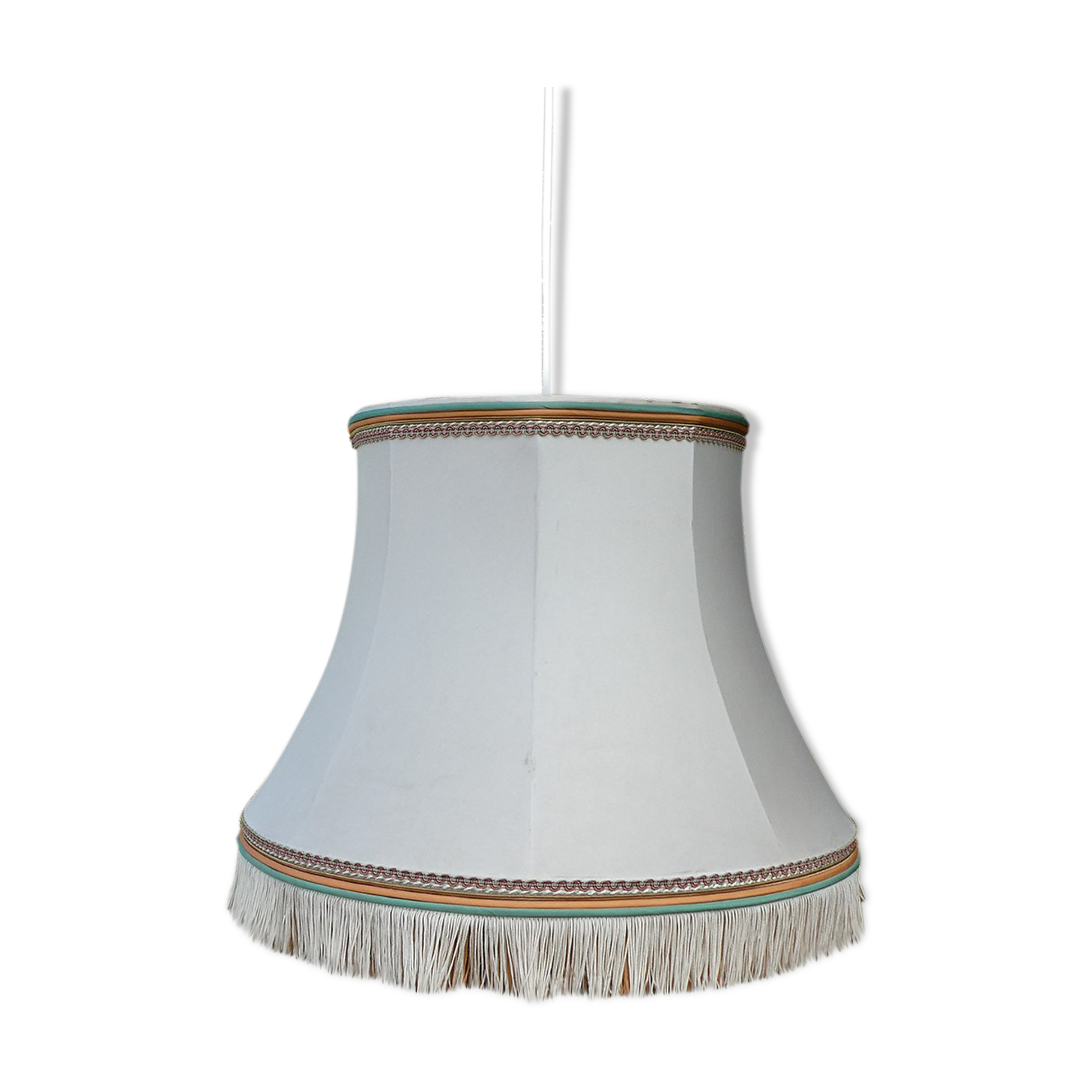 Vintage fringed suspension chandelier