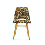 Vintage dining chair in bold flower pattern, 1960s