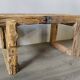 Coffee table in reclaimed wood