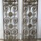 2 cast iron door grilles
