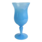 Decorative bowl in blue opaline.