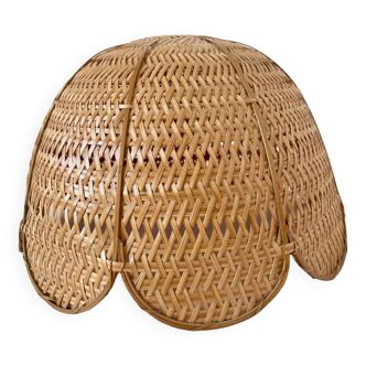 Vintage rattan flower suspension