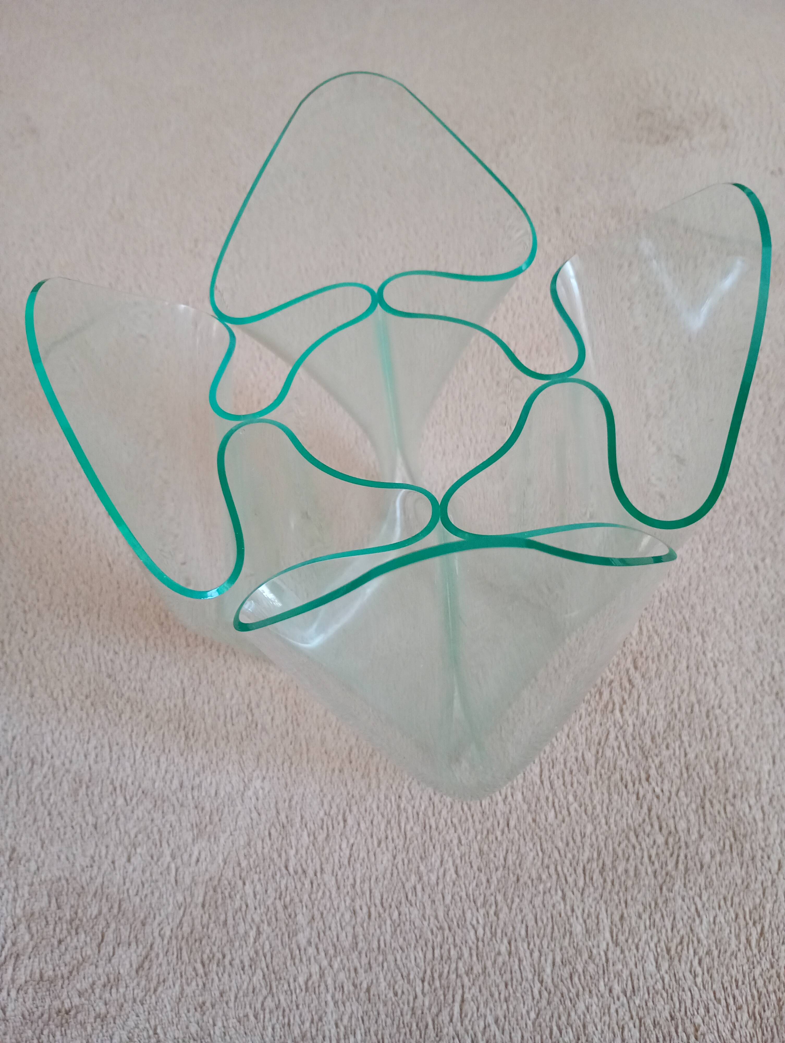 Guzzini handkerchief vase from the 1970s