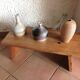 Low console in pine Scandinavian style / vintage 60s-70s
