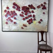 Oil painting on canvas "the cherries" signed g. mourlon