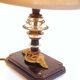 Brass and glass lamp