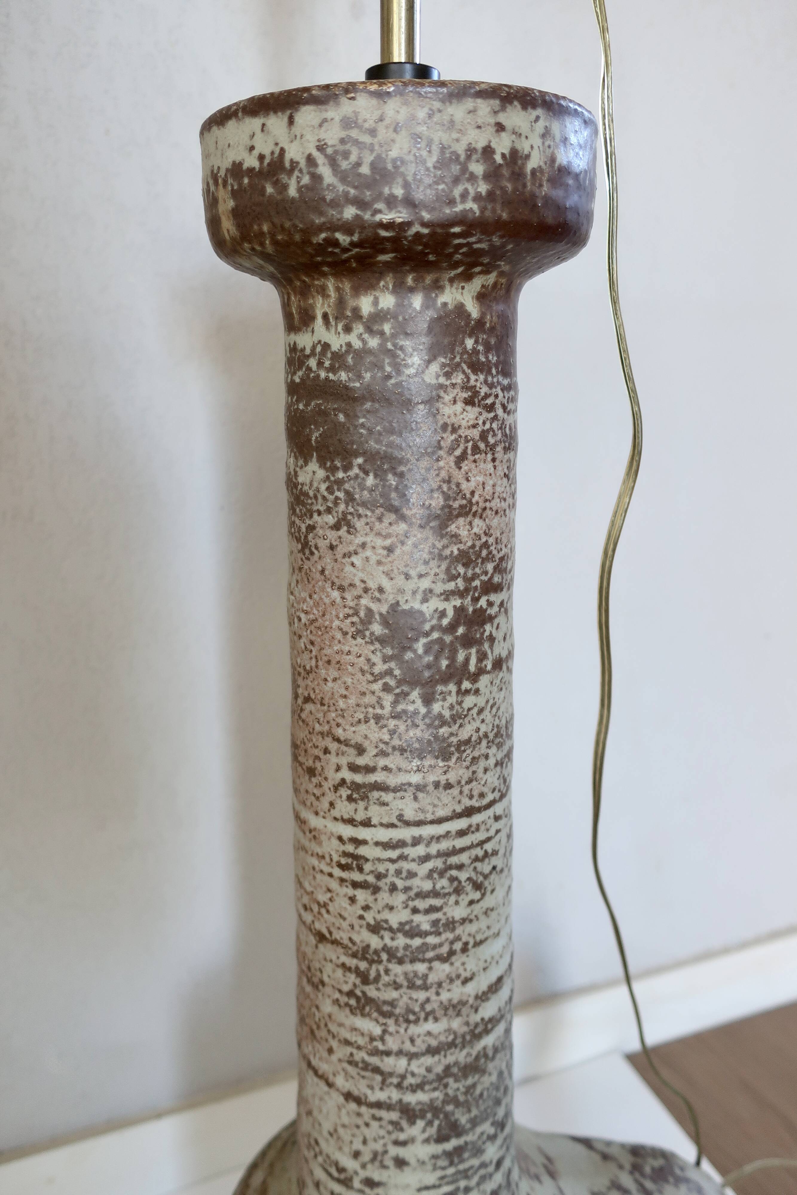 Jaan mobach, utrecht netherlands, large ceramic floor lamp 1960s