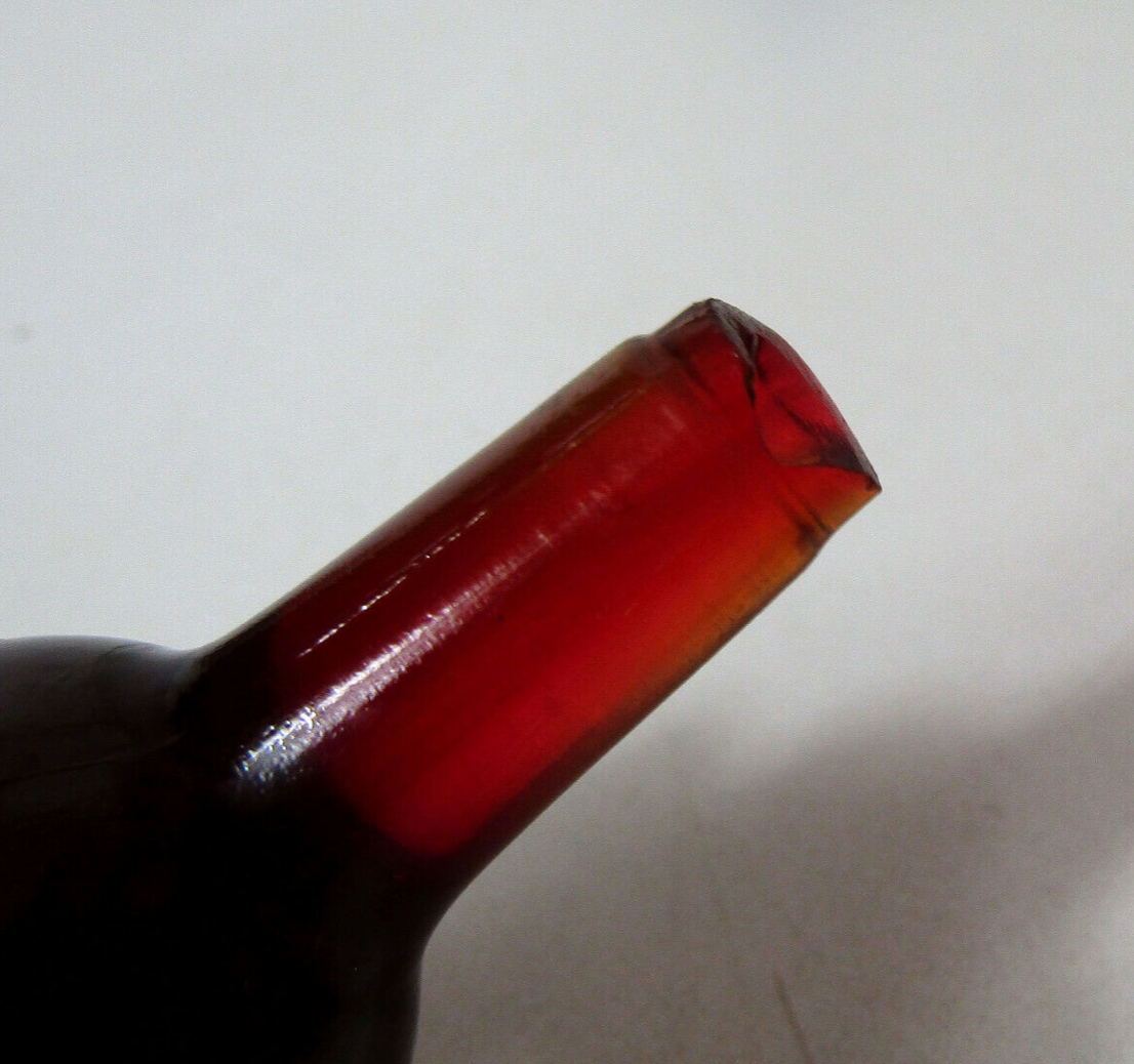 Red blue tinted glass bottles