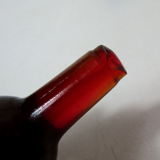 Red blue tinted glass bottles