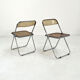 Chaise Plia fumée par Giancarlo Piretti pour Castelli, 1960