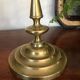Pair of solid brass candle holders