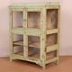 Old Burmese teak dresser original pistachio green patina