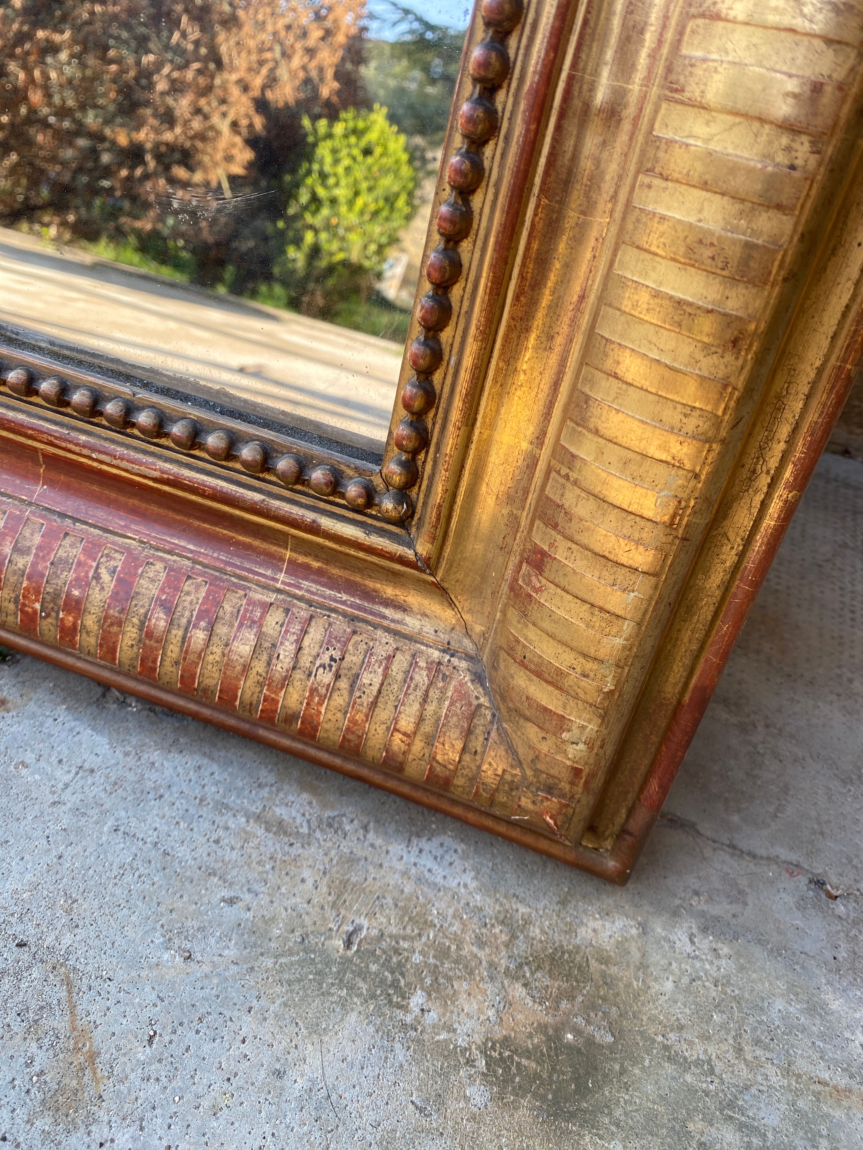 Mirror Louis Philippe gilded 130x94