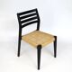 Scandinavian wooden and rope chairs