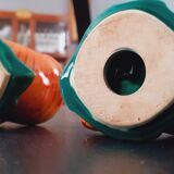 Pair of ceramic table salt shaker year 60