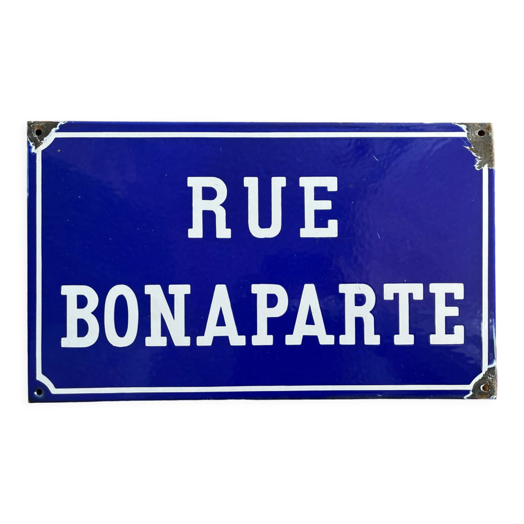 Old enamelled street sign